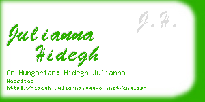 julianna hidegh business card